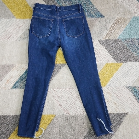 Gap Raw Hem Super High Rise Distressed Skinny - Picture 6 of 8